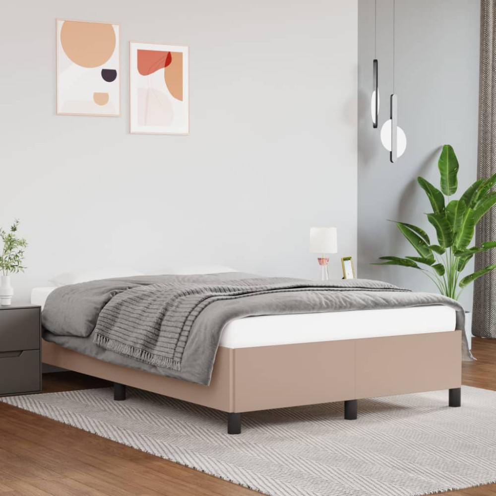 Produktbild för Sängram cappuccino 120x200 cm konstläder