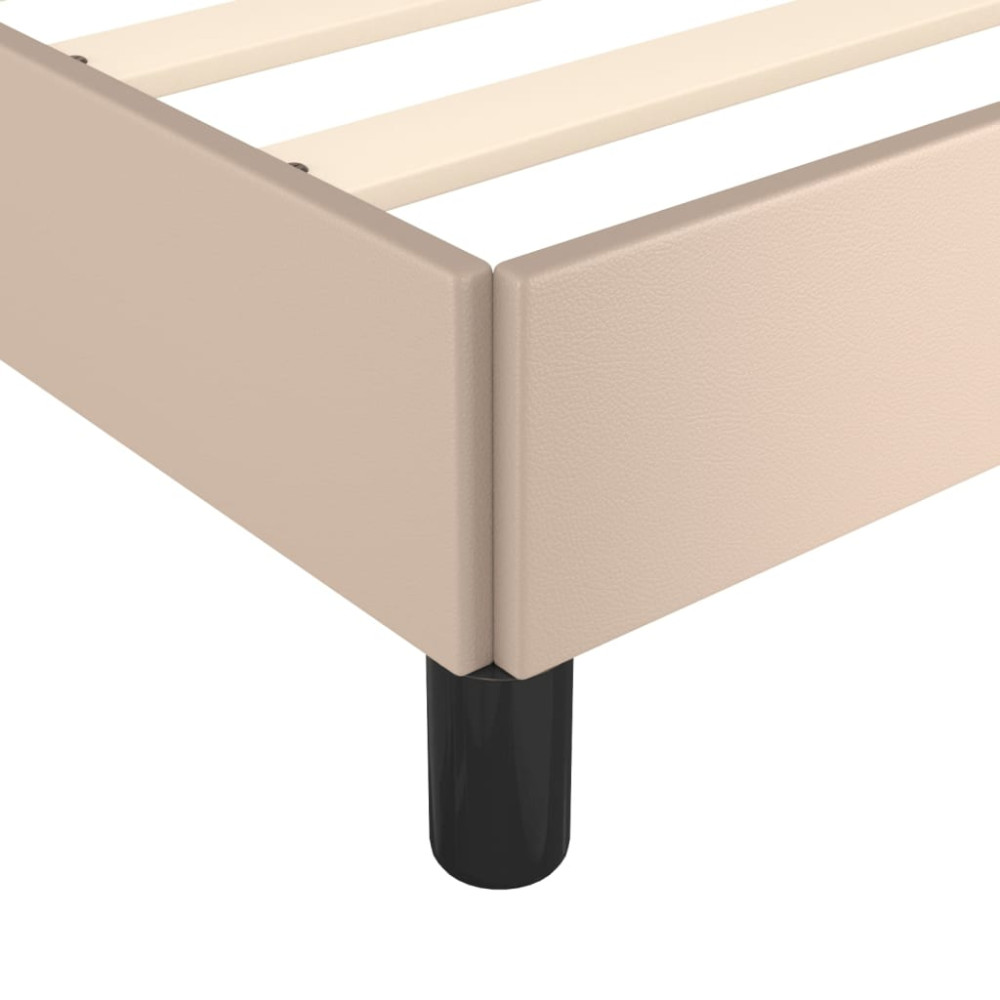 Produktbild för Sängram cappuccino 140x200 cm konstläder
