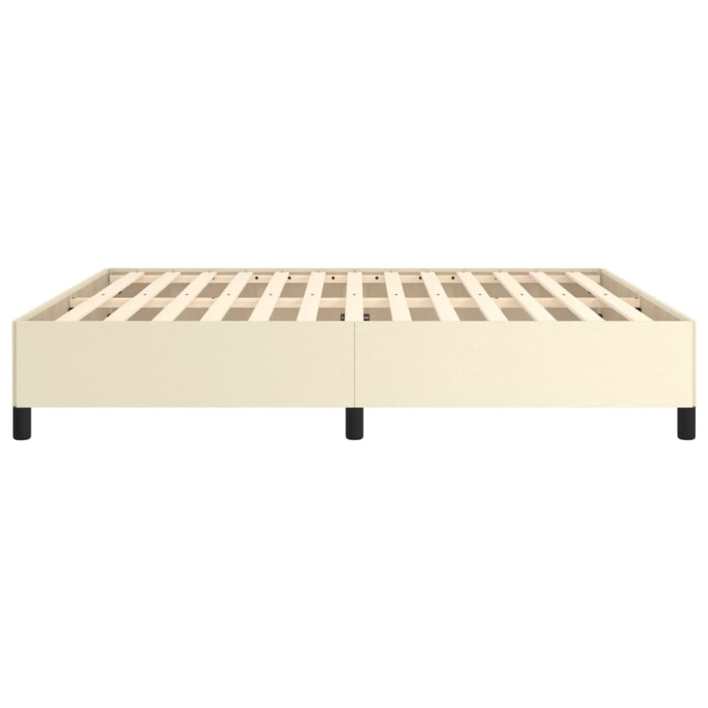 Produktbild för Sängram gräddvit 180x200 cm konstläder