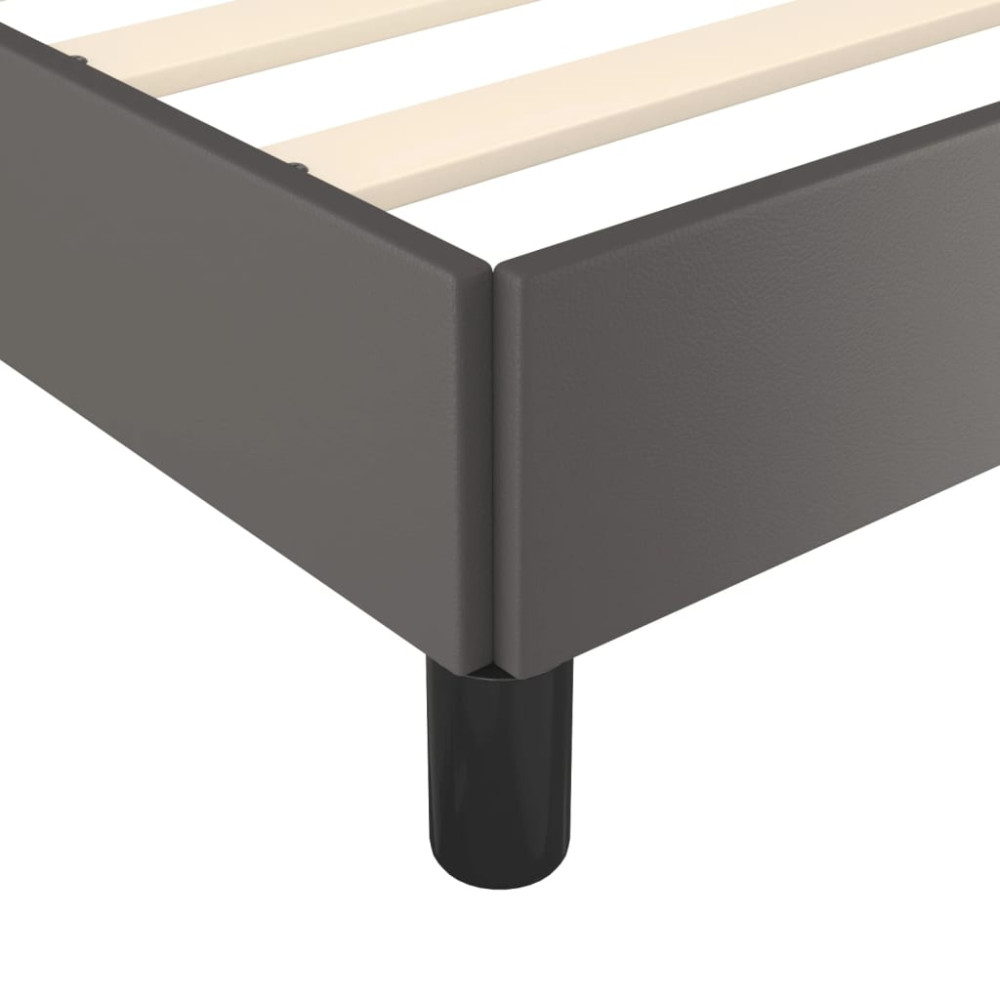 Produktbild för Sängram grå 180x200 cm konstläder