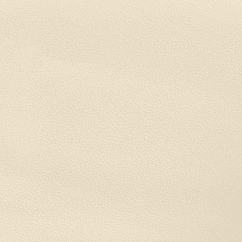 Produktbild för Sängram gräddvit 200x200 cm konstläder
