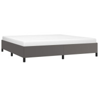 Produktbild för Sängram grå 200x200 cm konstläder