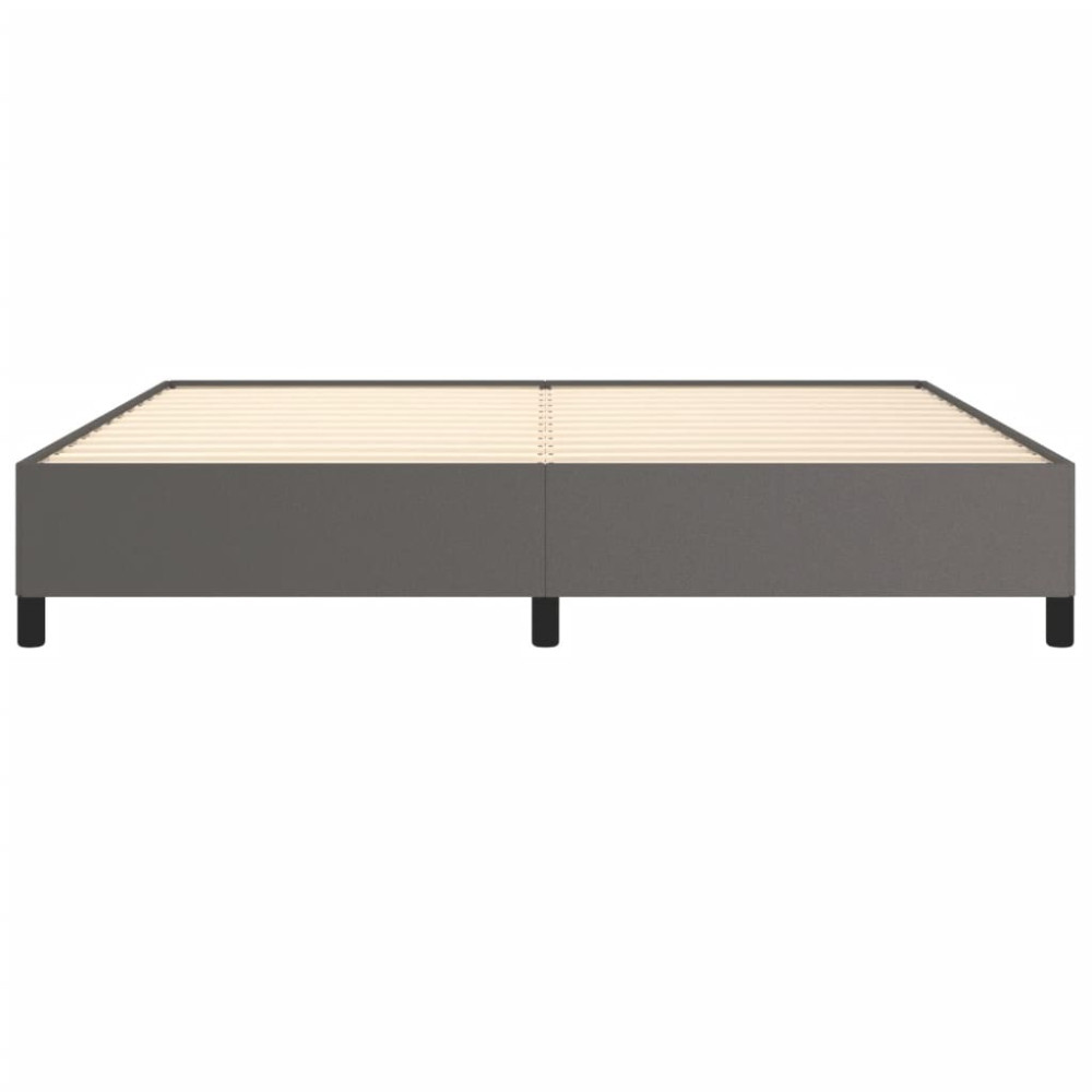 Produktbild för Sängram grå 200x200 cm konstläder