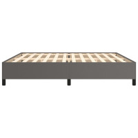 Produktbild för Sängram grå 200x200 cm konstläder