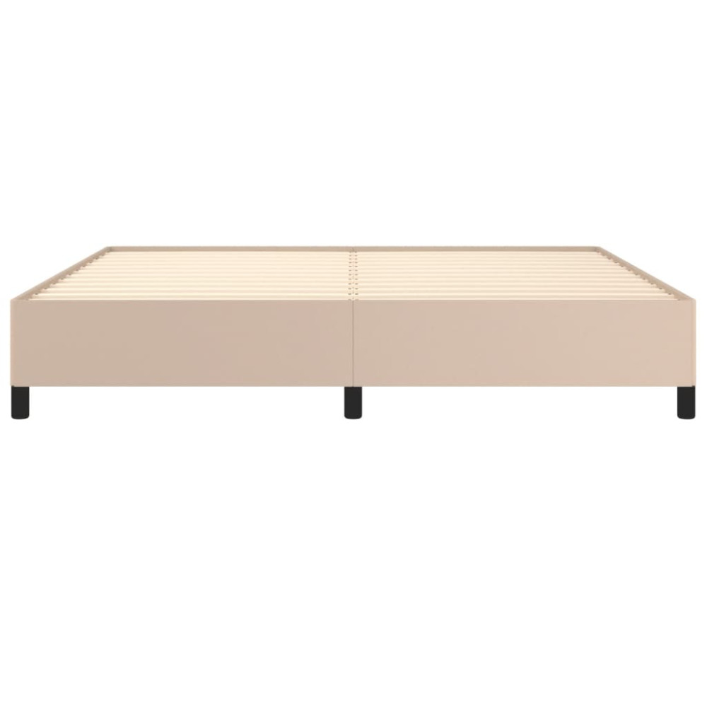 Produktbild för Sängram cappuccino 200x200 cm konstläder