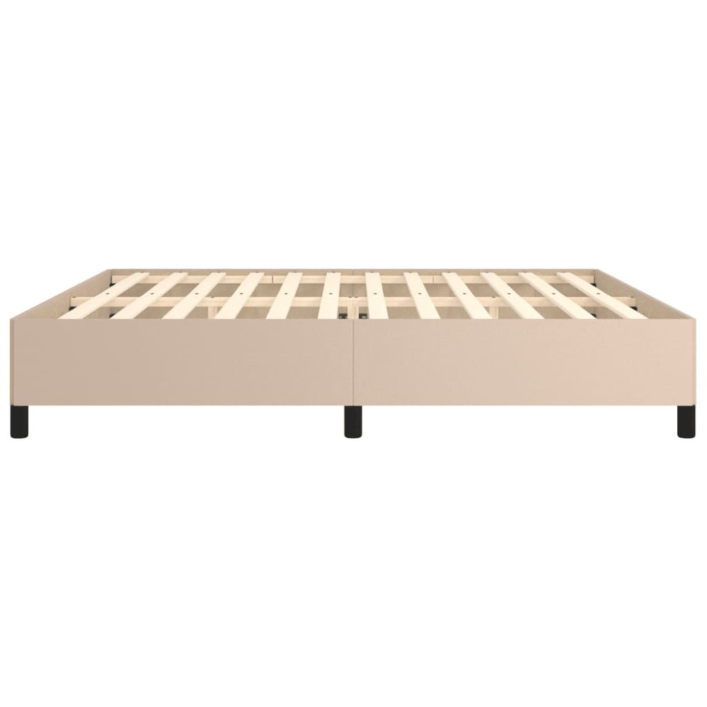 Produktbild för Sängram cappuccino 200x200 cm konstläder