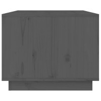 Produktbild för Soffbord grå 80x50x40 cm massivt furu