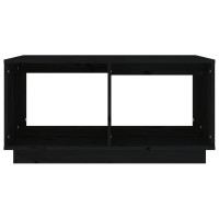 Produktbild för Soffbord svart 80x50x40 cm massivt furu