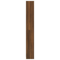 Produktbild för Bokhylla 5 hyllor brun ek 40x24x175 cm konstruerat trä