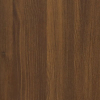 Produktbild för Bokhylla brun ek 60x33x70,5 cm konstruerat trä och stål