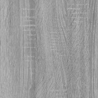 Produktbild för Bokhylla grå sonoma 80x33x100 cm konstruerat trä och stål