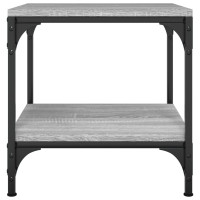Produktbild för Soffbord 2 st grå sonoma 50x50x40 cm konstruerat trä