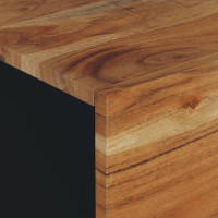 Produktbild för Soffbord 80x50x40 cm massivt akaciaträ och konstruerat trä