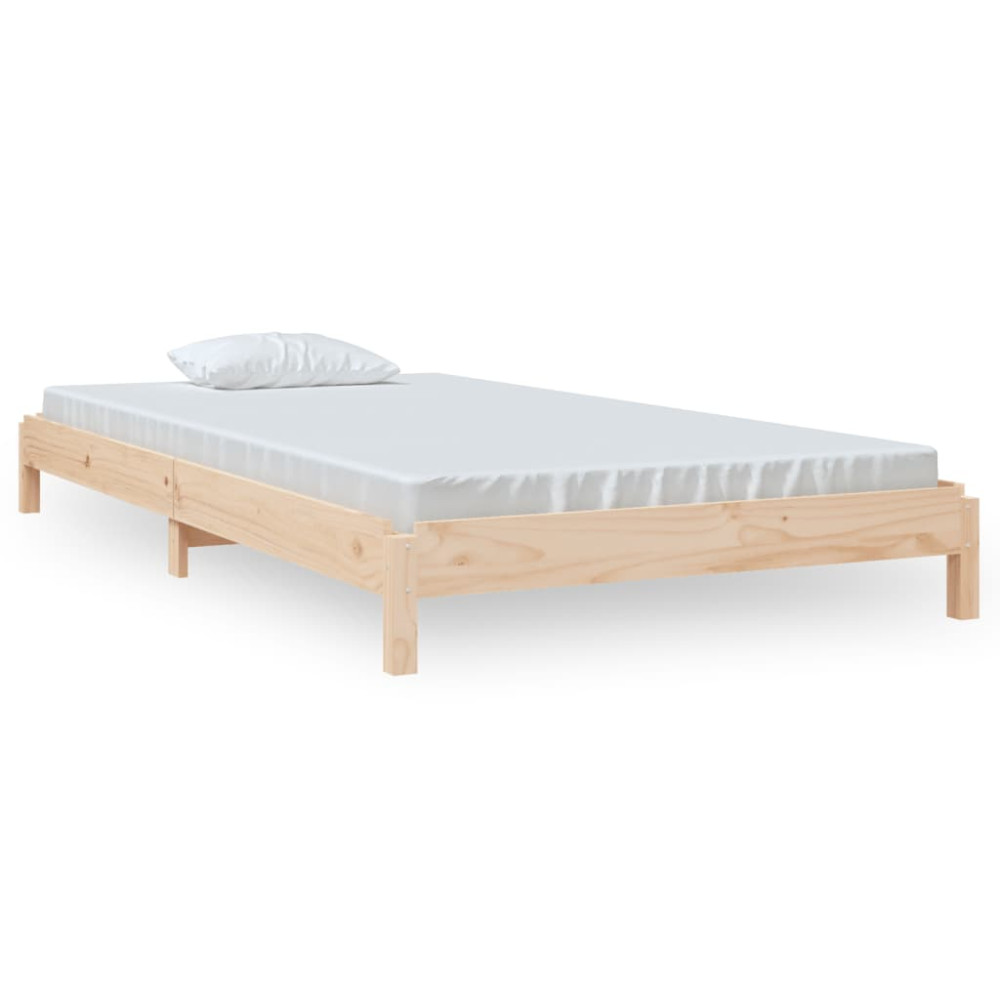 Produktbild för Stapelbar säng 100x200 cm massivt furuträ