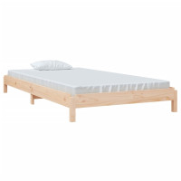 Produktbild för Stapelbar säng 100x200 cm massivt furuträ