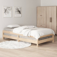 Produktbild för Stapelbar säng 100x200 cm massivt furuträ