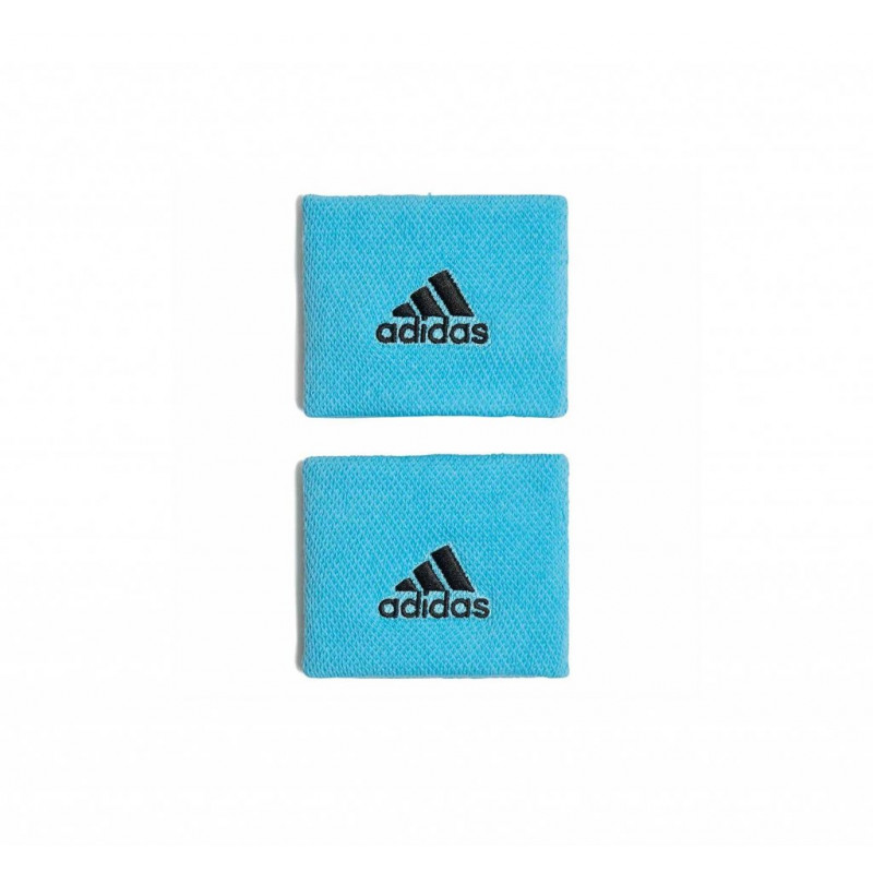 Produktbild för ADIDAS Wrsitband Small 2-pack Cyan Blue