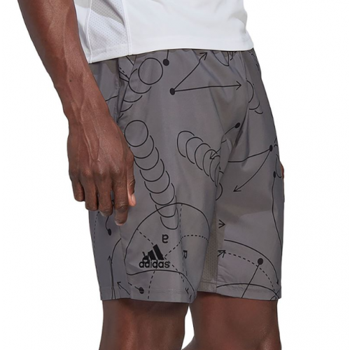 Adidas ADIDAS Club Graphic Shorts Grey Mens