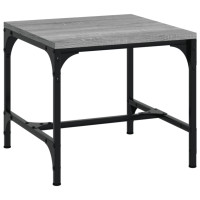 Produktbild för Soffbord grå 50x50x35 cm konstruerat trä