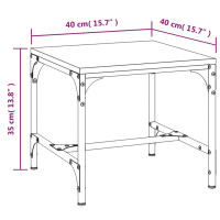 Produktbild för Sidobord 2 st sonoma-ek 40x40x35 cm konstruerat trä