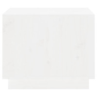 Produktbild för Soffbord vit 120x50x40,5 cm massiv furu
