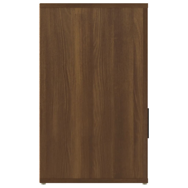 Produktbild för Sängbord Brun ek 50x36x60 cm konstruerat trä