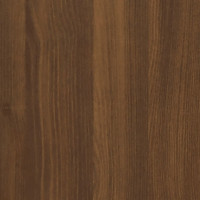 Produktbild för Bokhylla brun ek 40x33x70,5 cm konstruerat trä och stål