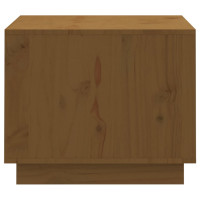 Produktbild för Soffbord honungsbrun 120x50x40,5 cm massiv furu