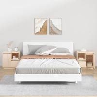 Produktbild för Sängbord 2 st 50x34x50 cm massivt furuträ