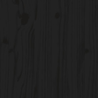 Produktbild för Soffbord svart 80x55x40,5 cm massiv furu