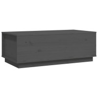 Produktbild för Soffbord grå 100x50x35 cm massiv furu