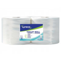 Produktbild för Toalettpapper LYRECO Maxi 350m 6/fp