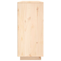 Produktbild för Skänk vit 120x35x80 cm massiv furu