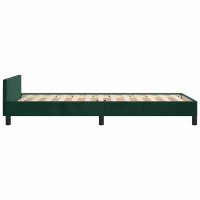 Produktbild för Sängram utan madrass mörkgrön 90x200 cm sammet