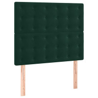 Produktbild för Sängram utan madrass mörkgrön 90x190 cm sammet
