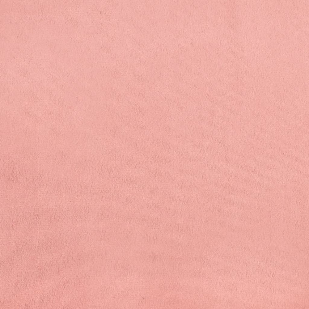 Produktbild för Sängram med huvudgavel rosa 90x190 cm sammet
