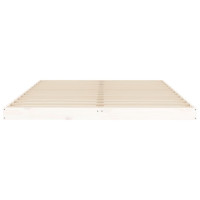 Produktbild för Sängram vit 140x200 cm massiv furu