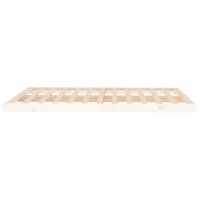 Produktbild för Sängram vit 140x200 cm massiv furu