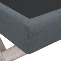 Produktbild för Förvaringspall mörkgrå 110x45x49 cm sammet