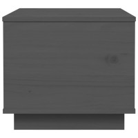 Produktbild för Soffbord grå 40x50x35 cm massivt furu