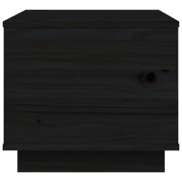 Produktbild för Soffbord svart 40x50x35 cm massivt furu
