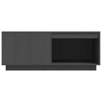 Miniatyr av produktbild för Soffbord grå 100x101x40,5 cm massiv furu