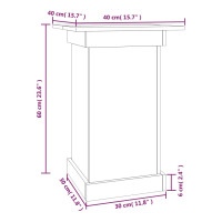 Produktbild för Växtställ 40x40x60 cm massiv furu