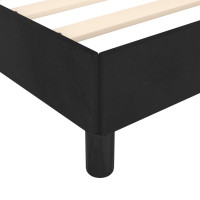 Produktbild för Sängram med huvudgavel svart 90x200 cm sammet