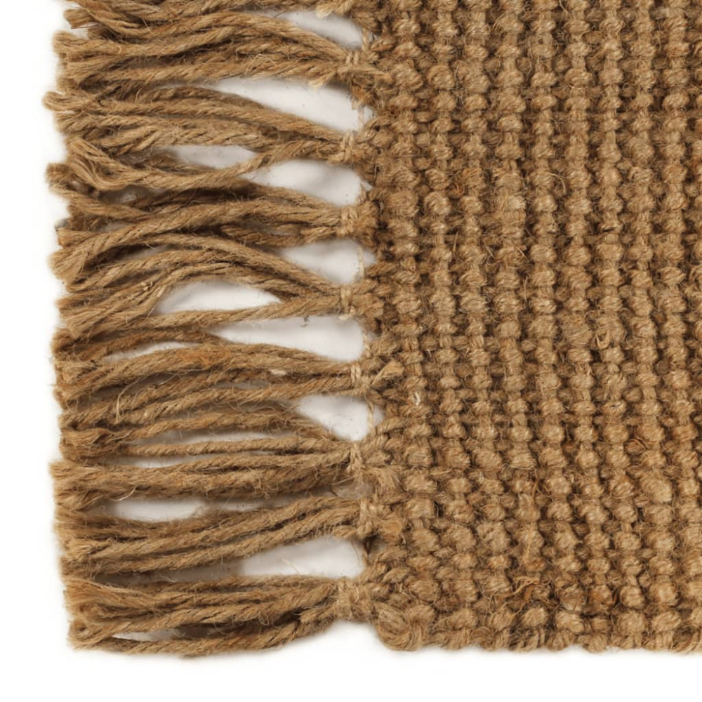 Produktbild för Matta med tofsar 80x300 cm jute
