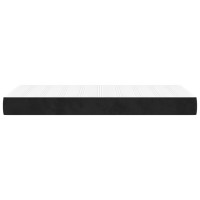 Produktbild för Pocketresårmadrass svart 80x200x20 cm sammet