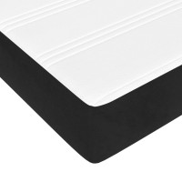 Produktbild för Pocketresårmadrass svart 120x200x20 cm sammet