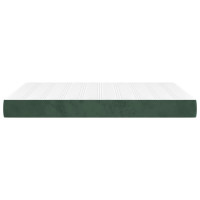 Produktbild för Pocketresårmadrass mörkgrön 140x190x20 cm sammet