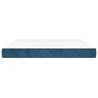 Produktbild för Pocketresårmadrass mörkblå 160x200x20 cm sammet