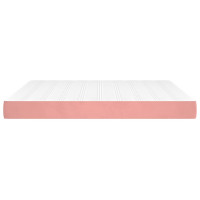 Produktbild för Pocketresårmadrass rosa 180x200x20 cm sammet